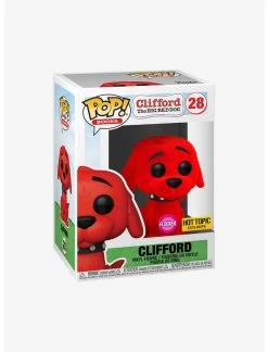 FUNKO Clifford The Big Red Dog Pop! Books Clifford (Flocked) Vinyl Figure Hot Topic Exclusive