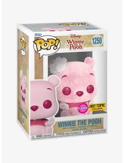 FUNKO Disney Winnie The Pooh Pop! Winnie The Pooh (Flocked) Vinyl Figure Hot Topic Exclusive