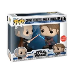 FUNKO POP! Star Wars: Clone Wars Count Dooku And Anakin Skywalker Vinyl Bobblehead 2-Pack GameStop Exclusive