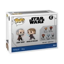 FUNKO POP! Star Wars: Clone Wars Count Dooku And Anakin Skywalker Vinyl Bobblehead 2-Pack GameStop Exclusive -Toy World Shop 20003099 ALT02