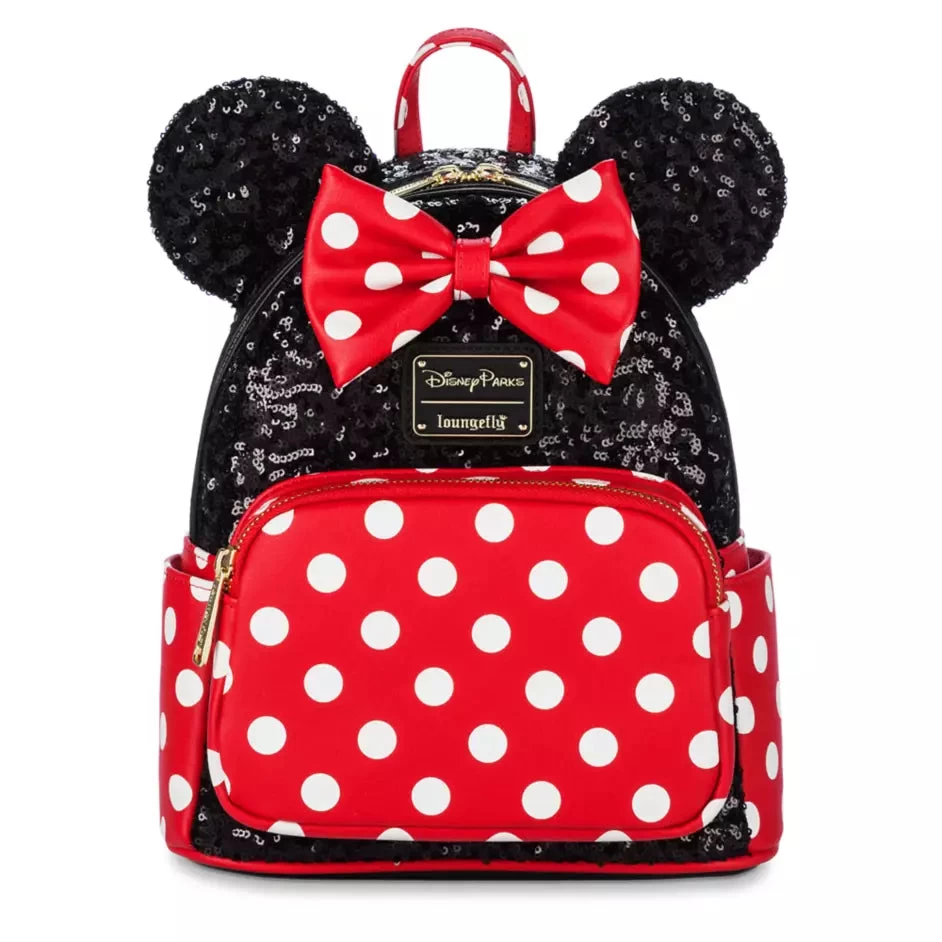 Minnie Mouse Sequined Loungefly Mini Backpack 3 Minnie Mouse Sequined Loungefly Mini Backpack
