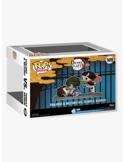 FUNKO Demon Slayer: Kimetsu No Yaiba Pop! Moment Tanjiro & Nezuko Vs. Temple Demon Vinyl Figure Hot Topic Exclusive -Toy World Shop 20356485 av2