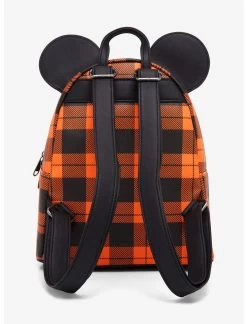 Loungefly Disney Halloween Plaid Mickey Mouse Ears Mini Backpack 8 Loungefly Disney Halloween Plaid Mickey Mouse Ears Mini Backpack -Toy World Shop 20434705 av2
