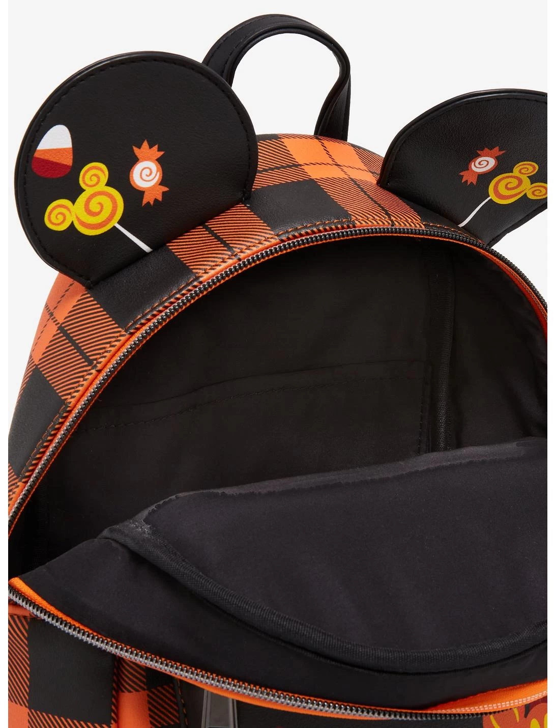 Loungefly Disney Halloween Plaid Mickey Mouse Ears Mini Backpack 6 Loungefly Disney Halloween Plaid Mickey Mouse Ears Mini Backpack - Image 4
