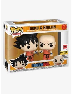 FUNKO Dragon Ball Z Pop! Animation Goku & Krillin Vinyl Figure Set 2023 Anime Expo Exclusive