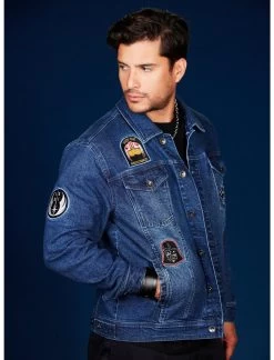 Our Universe Star Wars Ahsoka Dark & Light Side Patches Denim Jacket Our Universe Exclusive