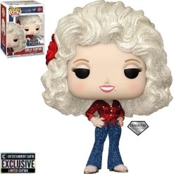FUNKO Dolly Parton '77 Tour Diamond GlitterPop! Vinyl Figure #351 - Entertainment Earth Exclusive