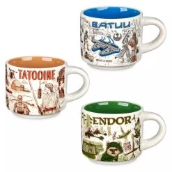 STAR WARS Tatooine, Endor, Batuu Starbucks Espresso Mug Set Of 3 -Toy World Shop 3311106517558 2