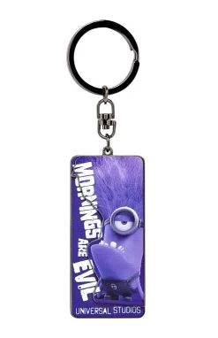 Evil Minion "Mornings Are Evil" Keychain