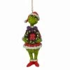 Grinch With Wreath Hanging Ornament -by Jim Shore -Toy World Shop 3701681 6009205 2 3 560