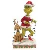 Grinch And Max Tiptoeing Wrapped In Lights Figurine -by Jim Shore 1 Grinch And Max Tiptoeing Wrapped In Lights Figurine -by Jim Shore -Toy World Shop 5164920 6010779 2 3 560