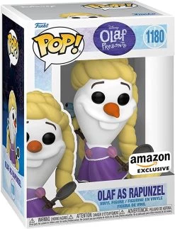 FUNKO Pop! Disney: Olaf Presents - Olaf As Rapunzel Vinyl Figure, Amazon Exclusive