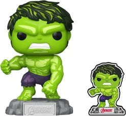 FUNKO Pop! & Pin: The Avengers: Earth's Mightiest Heroes - 60th Anniversary, Hulk With Pin, Amazon Exclusive -Toy World Shop 61oCuz yfzL. AC SL1300