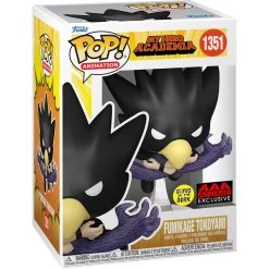 FUNKO My Hero Academia Fumikage Tokoyami Fallen Angel Glow-in-the-DarkPop! Vinyl Figure #1351 - AAA Anime Exclusive