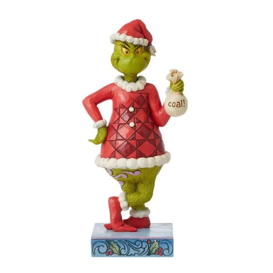 Grinch With Bag Of Coal Figurine -by Jim Shore 3 Grinch With Bag Of Coal Figurine -by Jim Shore