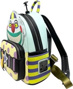 LOUNGEFLY Disney The Nightmare Before Christmas Clown Cosplay Backpack -Toy World Shop 7131Um 9V L. AC UY675