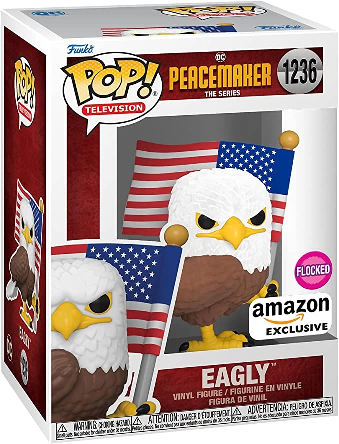 FUNKO Pop! TV: Peacemaker - Eagly, Amazon Exclusive (Flocked) 3 FUNKO Pop! TV: Peacemaker - Eagly, Amazon Exclusive (Flocked)
