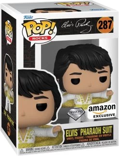 FUNKO Pop! Rocks: Elvis Presley - Elvis Pharaoh Suit, Diamond Glitter (Amazon Exclusive)
