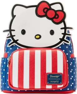 Loungefly Hello Kitty Patriotic Mini Backpack, - Amazon US Exclusive