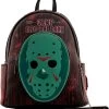 Loungefly Horror: Friday The 13th Jason Cosplay Glow In The Dark Mini-Backpack, Amazon Exclusive