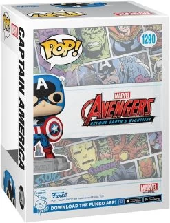 FUNKO Pop! & Pin: The Avengers: Earth's Mightiest Heroes - 60th Anniversary, Captain America With Pin, Amazon Exclusive -Toy World Shop 71bM DIugHL. AC SL1300
