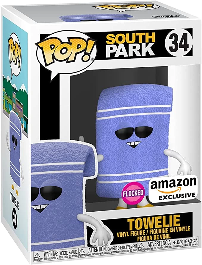 FUNKO Pop! Animation: South Park - Flocked Towelie Vinyl Figure, Amazon Exclusive 3 FUNKO Pop! Animation: South Park - Flocked Towelie Vinyl Figure, Amazon Exclusive