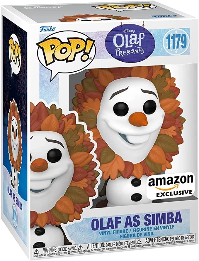 FUNKO POP Disney!: Olaf Presents - Olaf As Simba, Amazon Exclusive, Multicolor, (61823) 3 FUNKO POP Disney!: Olaf Presents - Olaf As Simba, Amazon Exclusive, Multicolor, (61823)