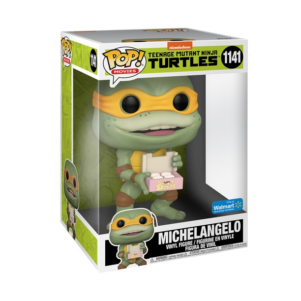 FUNKO Pop! Vinyl Figure Jumbo: Teenage Mutant Ninja Turtles 2 - Michelangelo - Walmart Exclusive 3 FUNKO Pop! Vinyl Figure Jumbo: Teenage Mutant Ninja Turtles 2 - Michelangelo - Walmart Exclusive