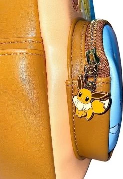 Loungefly Pokemon Eeveelutions Womens Double Strap Shoulder Bag Purse - Brown -Toy World Shop 81UPRxssLrL. AC SY695. SX. UX. SY. UY