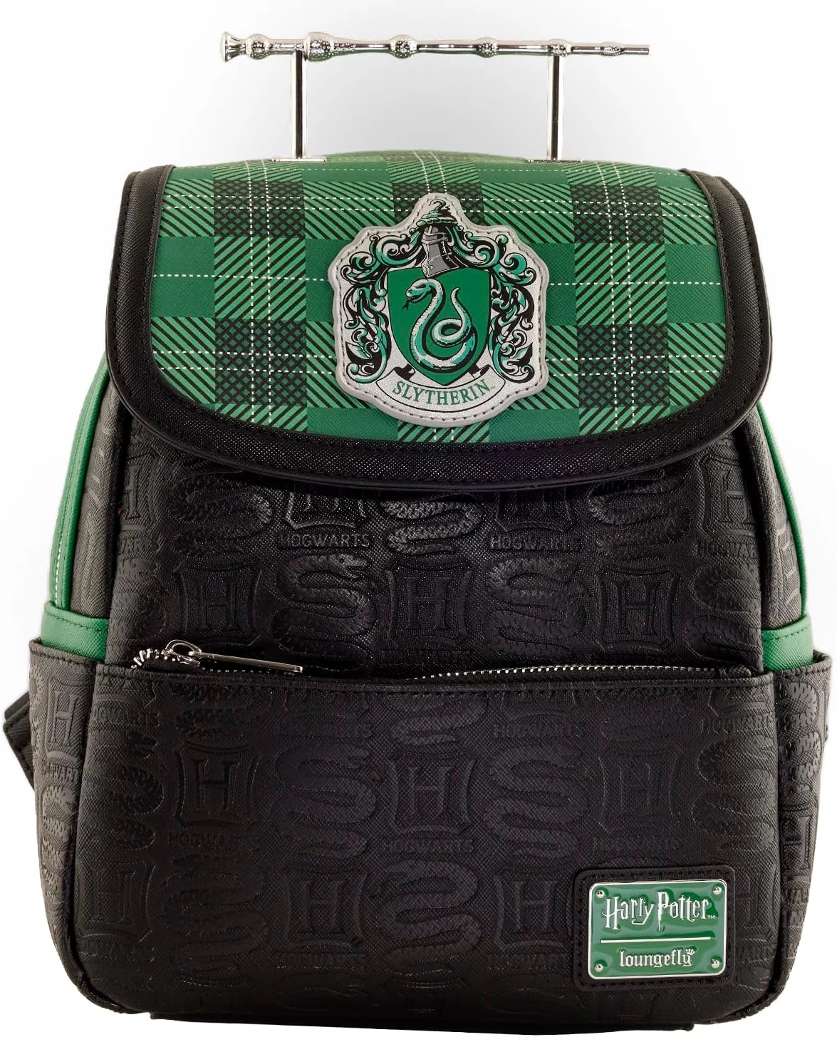 LOUNGEFLY Harry Potter 'Choose Your House' Collection: Slytherin House Mini-Backpack - Amazon Exclusive 3 LOUNGEFLY Harry Potter 'Choose Your House' Collection: Slytherin House Mini-Backpack - Amazon Exclusive