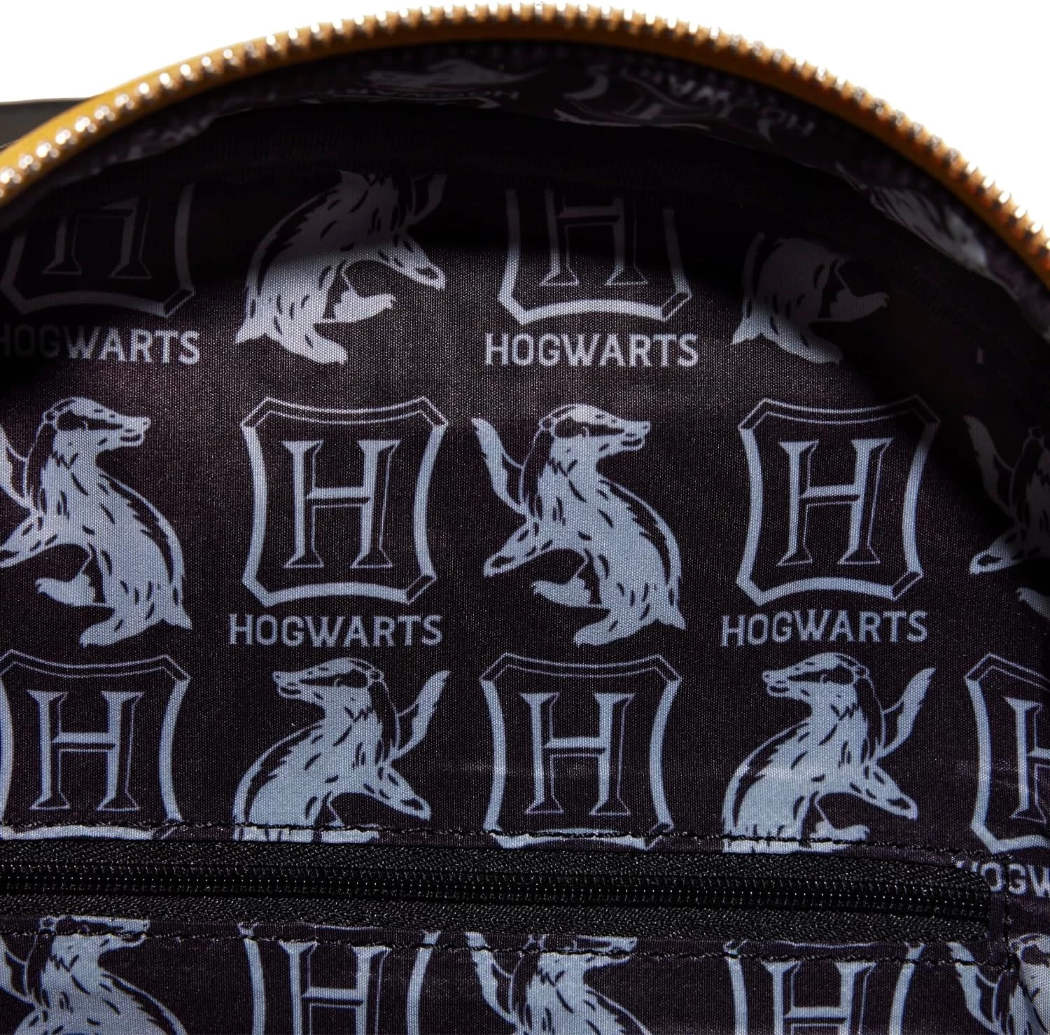 LOUNGEFLY Harry Potter 'Choose Your House' Collection: Hufflepuff House Mini-Backpack - Amazon Exclusive 4 LOUNGEFLY Harry Potter 'Choose Your House' Collection: Hufflepuff House Mini-Backpack - Amazon Exclusive - Image 2