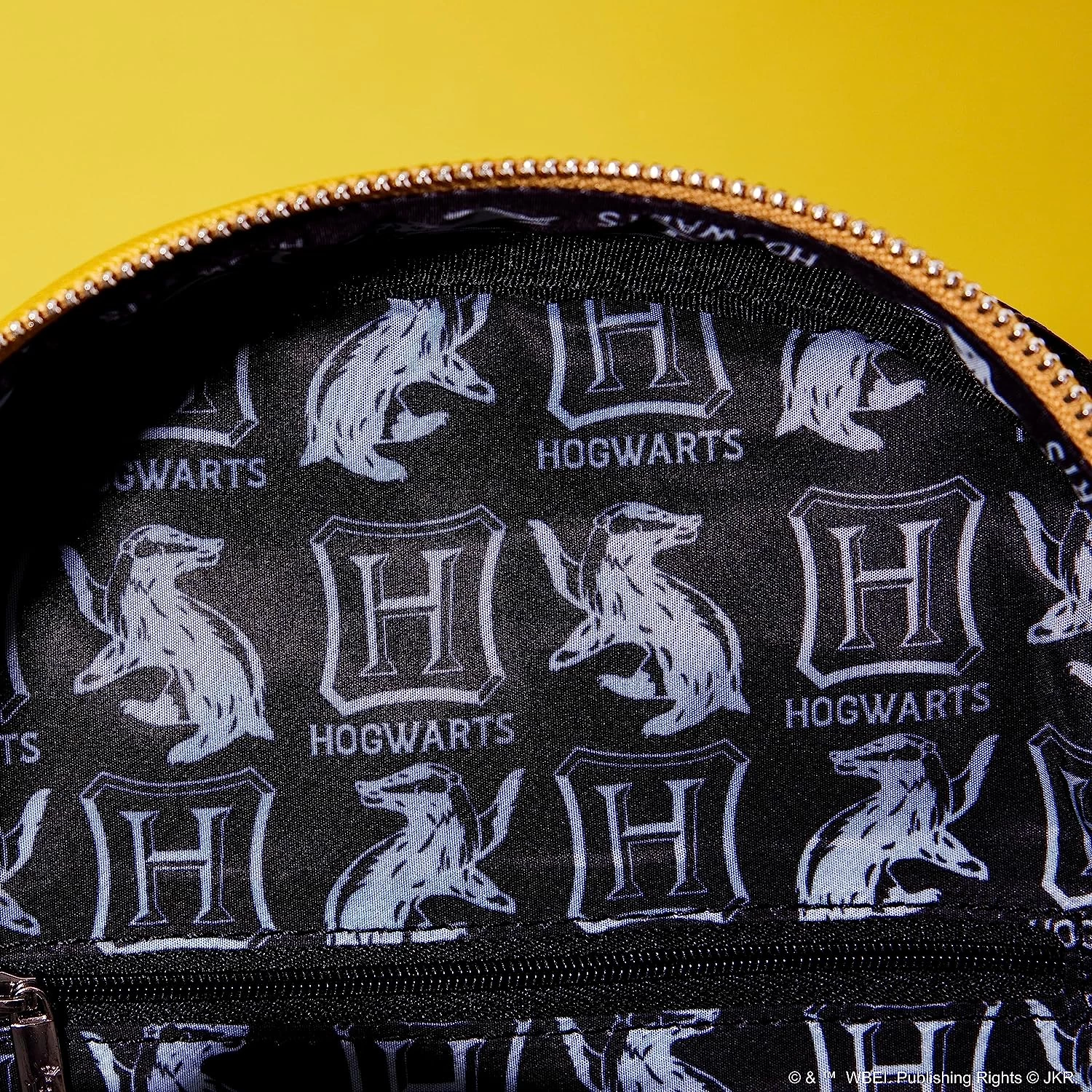 LOUNGEFLY Harry Potter 'Choose Your House' Collection: Hufflepuff House Mini-Backpack - Amazon Exclusive 8 LOUNGEFLY Harry Potter 'Choose Your House' Collection: Hufflepuff House Mini-Backpack - Amazon Exclusive - Image 6