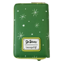LOUNGEFLY Dr. Seuss' How The Grinch Stole Christmas! Santa Cosplay Zip Around Wallet -Toy World Shop DSSWA0019 LFDRSEUSSSANTAGRINCHANDMAXZZIPAROUNDWALLET4145BACK