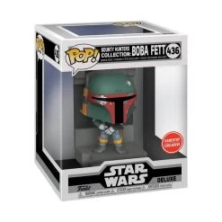 FUNKO POP! Deluxe: Star Wars Bounty Hunters Collection Boba Fett Metallic 3.75-in Bobblehead Vinyl Figure GameStop Exclusive