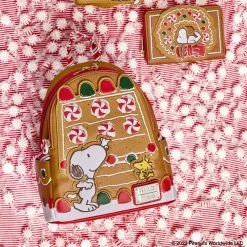 LOUNGEFLY Peanuts Snoopy Gingerbread House Scented Mini Backpack 12 LOUNGEFLY Peanuts Snoopy Gingerbread House Scented Mini Backpack -Toy World Shop GINGERBREAD SNOOPY0307