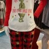 Universal Studios Buffalo Plaid Grinch 2 Piece Ladies Pajamas 1 Universal Studios Buffalo Plaid Grinch 2 Piece Ladies Pajamas -Toy World Shop IMG 7245