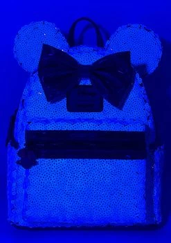 Loungefly X LASR Exclusive Disney Planet Minnie UV Reactive Pink Iridescent Sequin Mini Backpack -Toy World Shop LoungeflyxLASRExclusiveWDBK2421DisneyPlanetMinnieSequinPinkBlueMiniRaveFestivalBackpackPBLU d3 1440x 3bb77e0b c2d5 482e 9e50 05a5e73f1dd3
