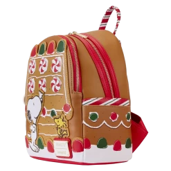 LOUNGEFLY Peanuts Snoopy Gingerbread House Scented Mini Backpack 14 LOUNGEFLY Peanuts Snoopy Gingerbread House Scented Mini Backpack -Toy World Shop PNBK0028 LFPEANUTSSNOOPYGINGERBREADHOUSEMINIBACKPACK37SIDE