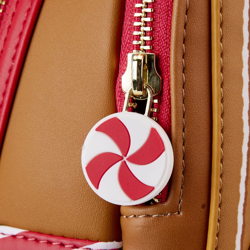 LOUNGEFLY Peanuts Snoopy Gingerbread House Scented Mini Backpack 10 LOUNGEFLY Peanuts Snoopy Gingerbread House Scented Mini Backpack - Image 8