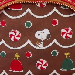 LOUNGEFLY Peanuts Snoopy Gingerbread House Scented Mini Backpack 19 LOUNGEFLY Peanuts Snoopy Gingerbread House Scented Mini Backpack -Toy World Shop PNBK0028 LFPEANUTSSNOOPYGINGERBREADHOUSEMINIBACKPACK42INSIDE