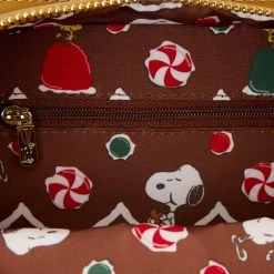 LOUNGEFLY Peanuts Snoopy Gingerbread House Scented Crossbody Bag 15 LOUNGEFLY Peanuts Snoopy Gingerbread House Scented Crossbody Bag -Toy World Shop PNTB0014 LFPEANUTSSNOOPYGINGERBREADHOUSEFIGURALCROSSBODY52INSIDE