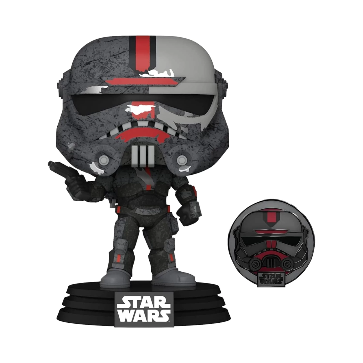 FUNKO Pop! Star Wars: Across The Galaxy - Hunter With Pin, Amazon Exclusive 4 FUNKO Pop! Star Wars: Across The Galaxy - Hunter With Pin, Amazon Exclusive - Image 2