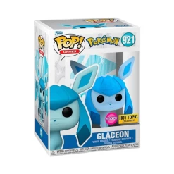 FUNKO Pokemon Pop! Games Glaceon (Flocked) Vinyl Figure Hot Topic Exclusive