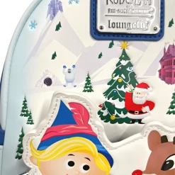 Loungefly Rudolph And Hermey Mini Backpack -Modern Pinup Exclusive -Toy World Shop RudolphWhiteBackgroundFrontDetail 720x 2c6eaa73 ce3b 4200 86af e4487e6e66ab