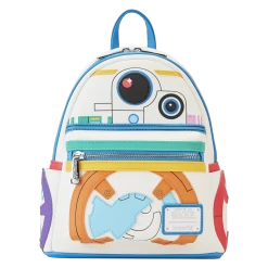 Limited Edition Star Wars BB-8 Pride Bobble-Head Pop! And Bag Bundle - Loungefly.com Exclusive -Toy World Shop STBK0393 LFSTARWARSBB8PRIDEMINIBACKPACK0778FRONT