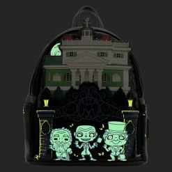LOUNGEFLY Funko Pop! ByHaunted Mansion Hitchhiking Ghosts Glow Mini Backpack 9 LOUNGEFLY Funko Pop! ByHaunted Mansion Hitchhiking Ghosts Glow Mini Backpack -Toy World Shop WDBK2627 2