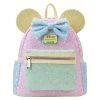 Limited Edition Exclusive - Minnie Mouse Pastel Sequin Mini Backpack - Loungefly.com Exclusive -Toy World Shop WDBK3001 LFDISNEYMINNIEPASTELSEQUINMINIBACKPACK0720FRONTcopy 1