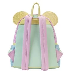Limited Edition Exclusive - Minnie Mouse Pastel Sequin Mini Backpack - Loungefly.com Exclusive -Toy World Shop WDBK3001 LFDISNEYMINNIEPASTELSEQUINMINIBACKPACK0725BACK