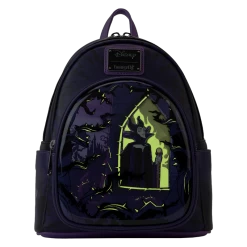 Limited Edition Maleficent Window Box Glow Mini Backpack - Loungefly.com Exclusive -Toy World Shop WDBK3079 LFDISNEYMALIFICENTWINDOWBOXMINIBACKPACK0359GLOW
