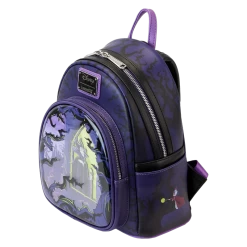 Limited Edition Maleficent Window Box Glow Mini Backpack - Loungefly.com Exclusive -Toy World Shop WDBK3079 LFDISNEYMALIFICENTWINDOWBOXMINIBACKPACK0361QUARTER
